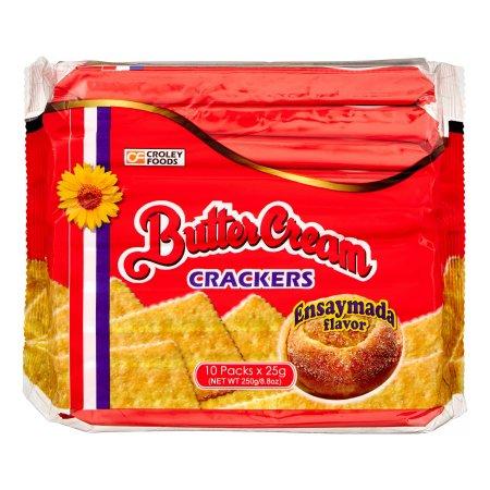 Croley Butter Cream Butter Cream Crackers - Ensaymada Flavor 25g per Sachet, Croley Foods 25g