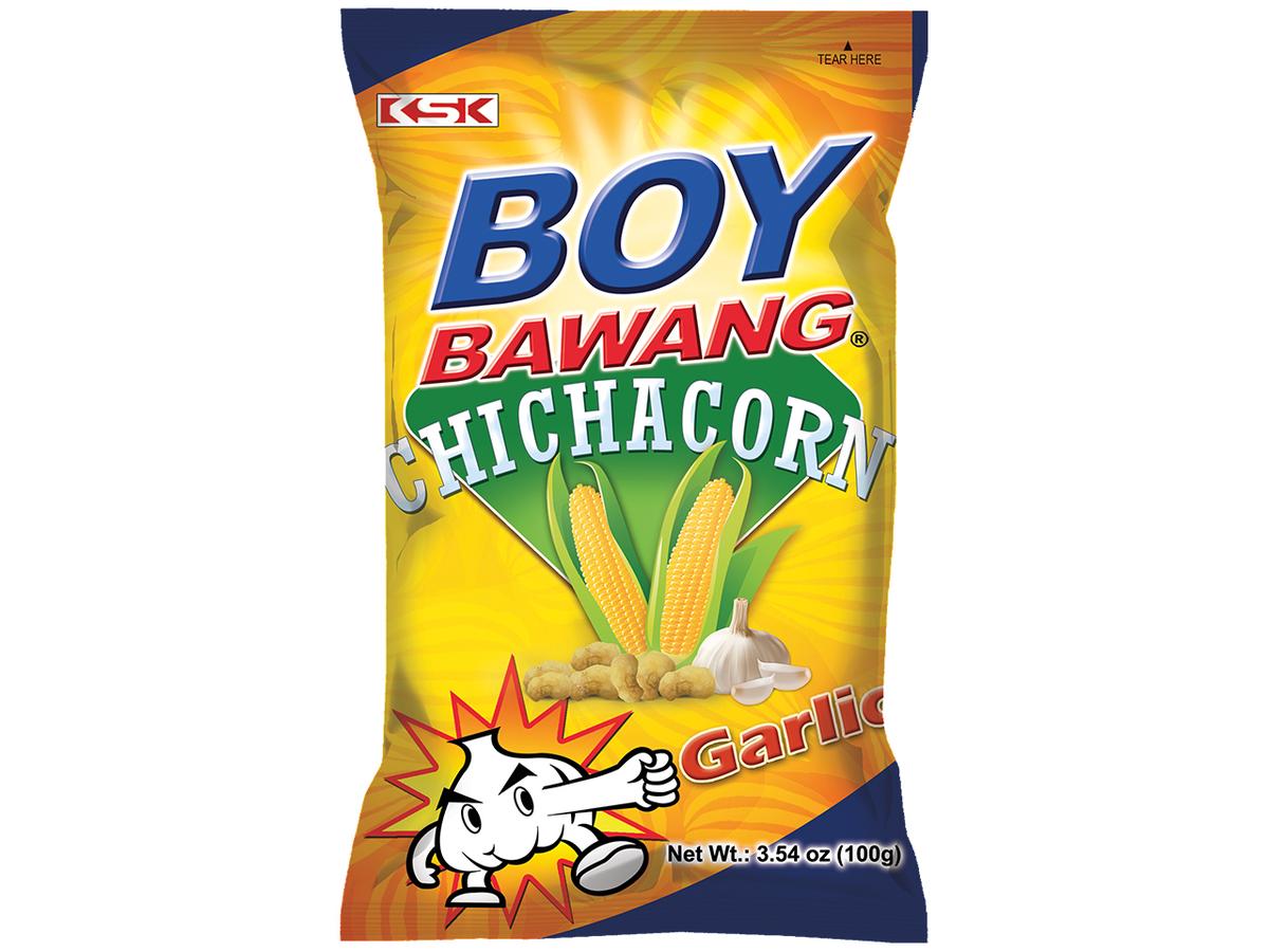 Boy Bawang Garlic Flavor Chichacorn Snack Chips  3.53 Oz  1 Count Bag