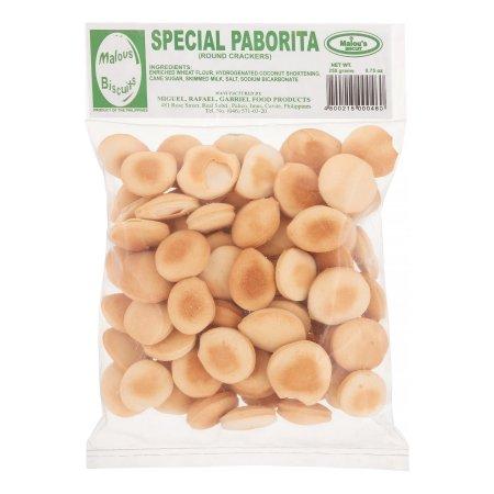 Malou Round Cracker Paborita, 250 Gram