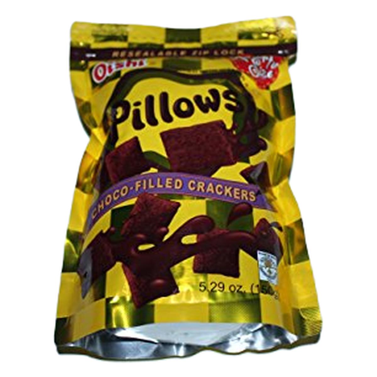 Oishi Pillows Choco Filled Flavor  Party Size Pack 5.29oz/ 150g  Pack of 2