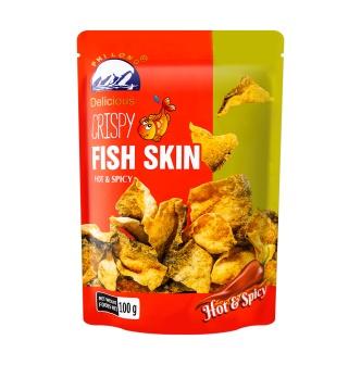 FEILONG Fried Salmon Fish Skin Spicy 100g
