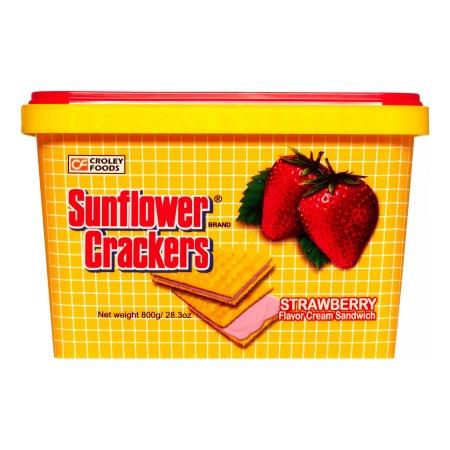 Croley Foods Sunflowers Strawberry Crackers  28.3 Oz.