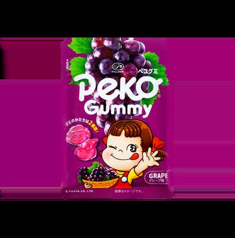FUJIYA Peko Chan Grape Gummies - Japanese Soft Fruit Candy, 1.7oz