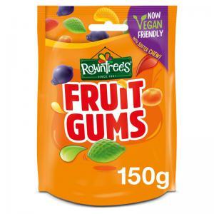 Rowntrees Fruit Gums Vegan Sweets Sharing Bag 150g Single Bag -