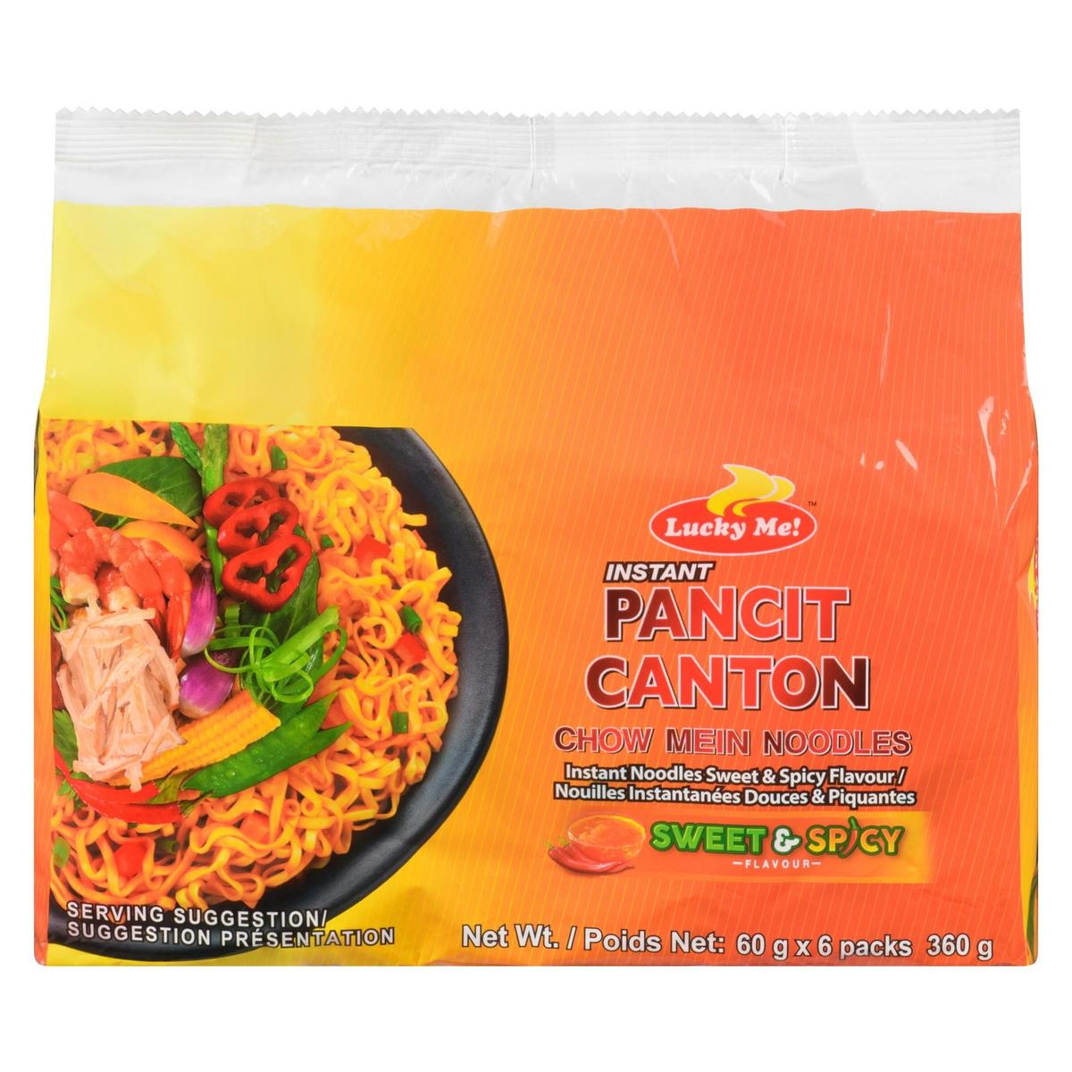 Lucky Me! Instant Pancit Canton Sweet & Spicy Flavour Multipack 6 X 60g